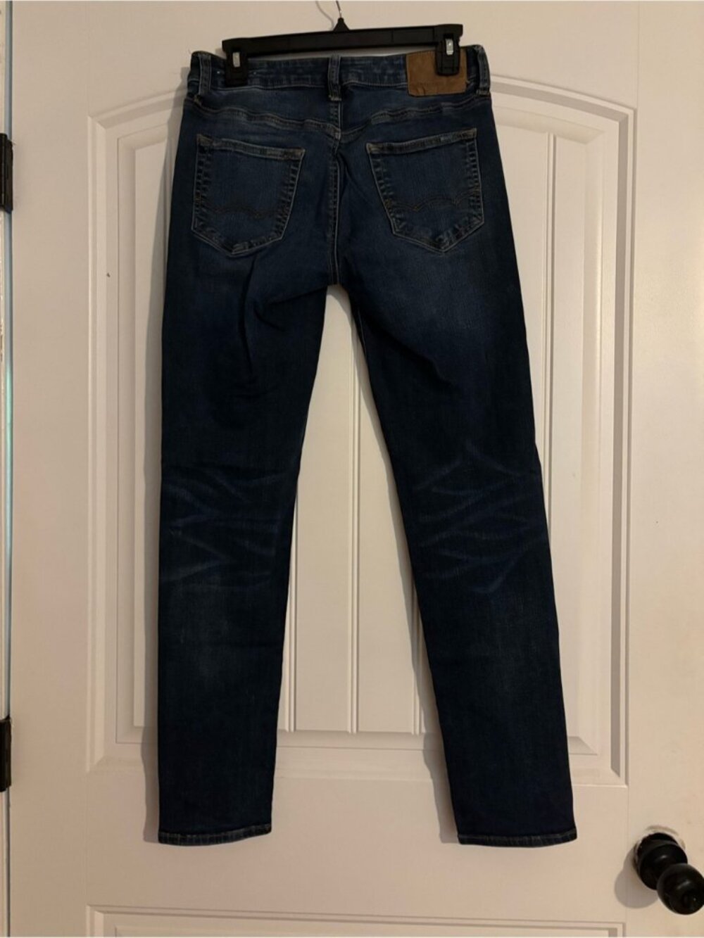 American Eagle Outfitters Navy Distressed Skinny Jeans - Picture 2 of 5